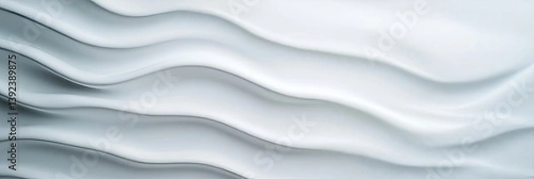 Fototapeta Smooth white to light gray horizontal gradient subtle elegant background for clean modern layout 