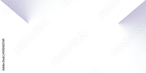 Obraz blue corner ribbon, white background