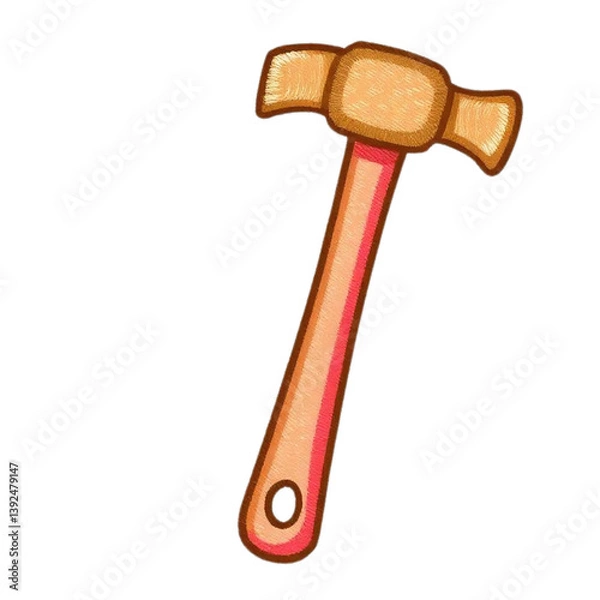 Obraz hammer isolated on white