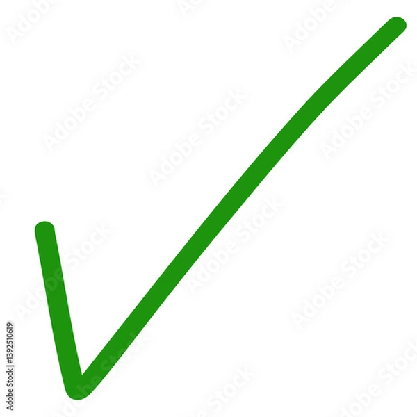 Obraz green check mark