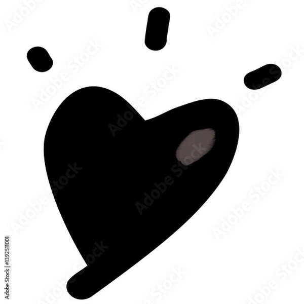 Obraz black heart