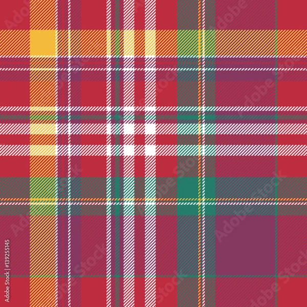 Obraz Pink plaid tartan seamless pattern