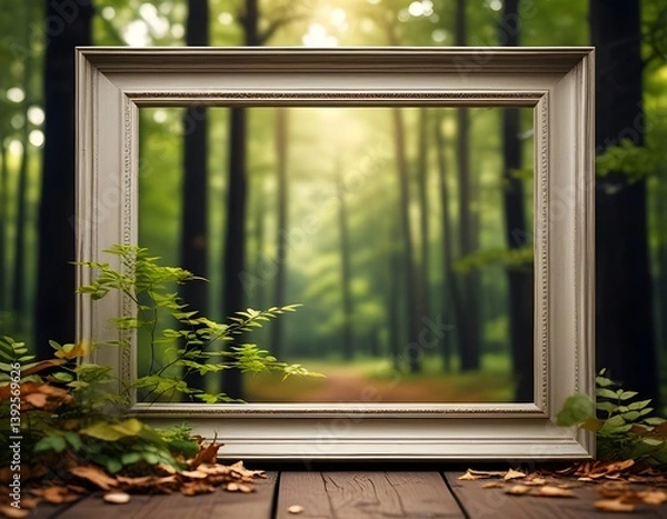 Fototapeta conceptual image: framing the natural world