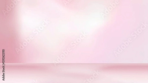 Obraz Light Pink Blurred Background Vector Illustration in Simple Style, Light Color Theme with Empty Space for Text, Perfect for Modern Design and Creative Projects