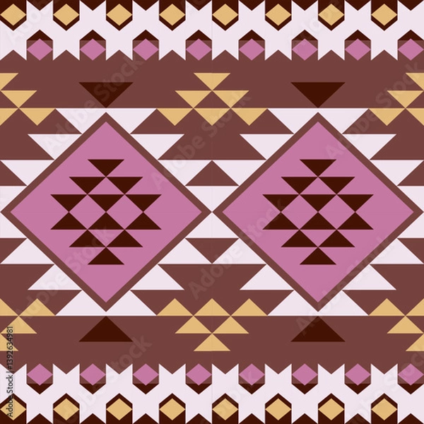 Obraz Dynamic Triangular Design Featuring Interlocking Shapes and Vibrant Contrasts for a Futuristic Look