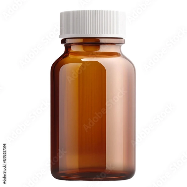 Obraz Medicine bottle on transparent png background