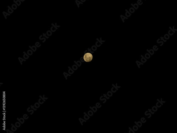 Obraz full moon over black