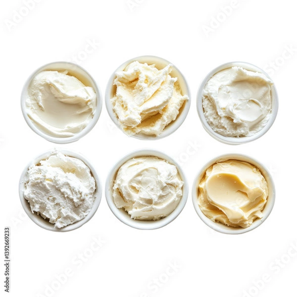 Fototapeta Premium Dairy Spreads on transparent background