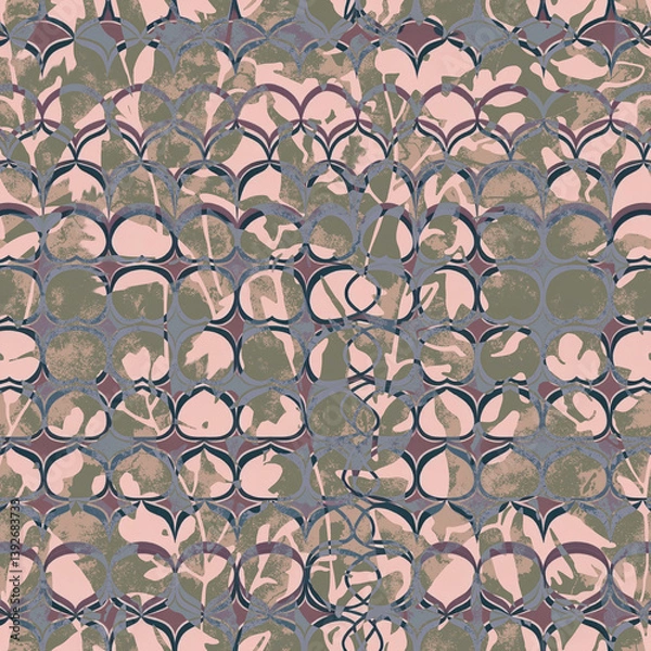 Fototapeta seamless background with leaves