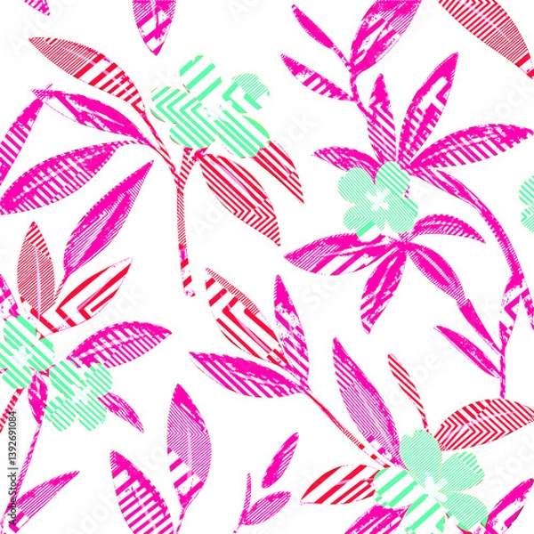 Fototapeta flower seamless patterns