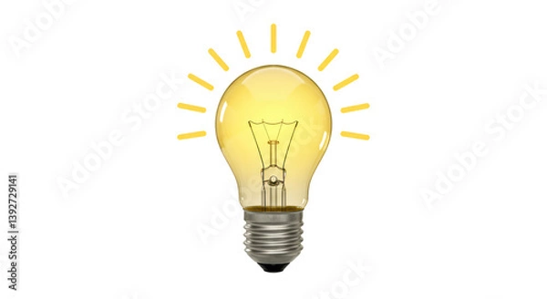 Obraz Isolated Light Bulb
