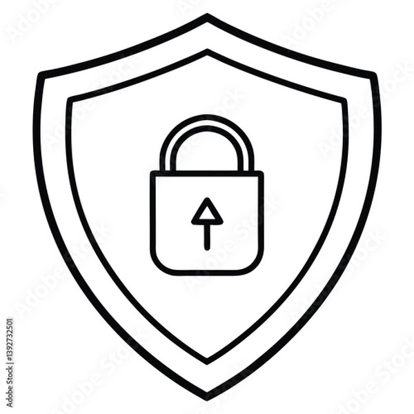 Fototapeta Secure shield security