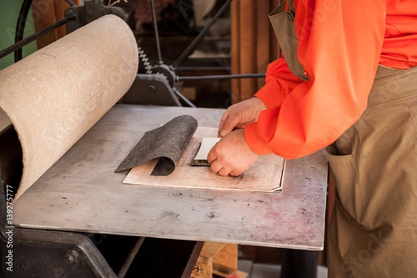 Obraz An old letterpress printing machine