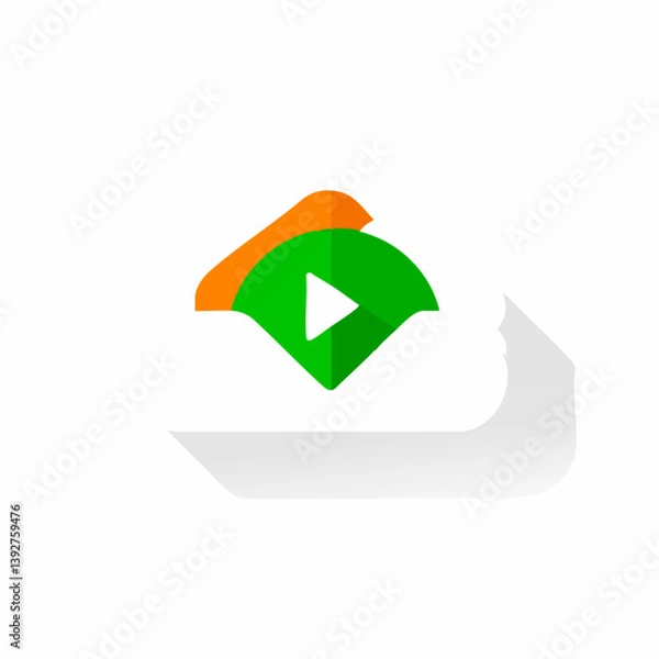 Fototapeta Cloud Upload - Vector icon, isolated on white background  -  