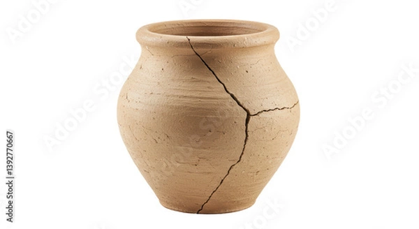 Obraz Isolated broken clay pot