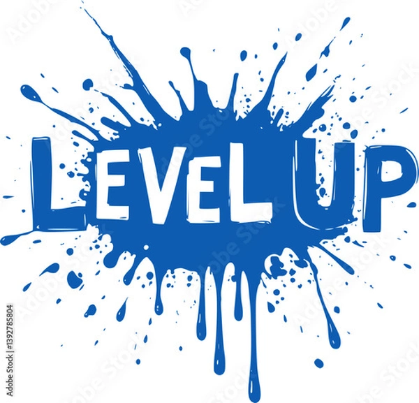 Fototapeta Design of original level up message