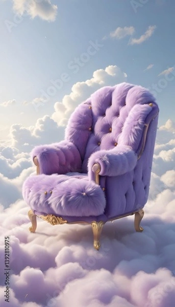 Obraz purple sofa in the sky