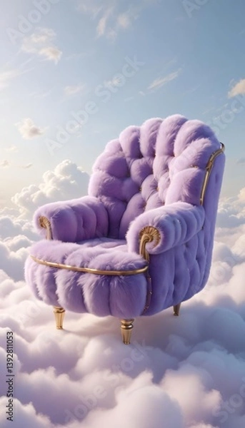 Obraz purple sofa in the sky