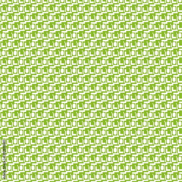 Fototapeta Pixel L Grid Pattern - Bright Green Geometric Design