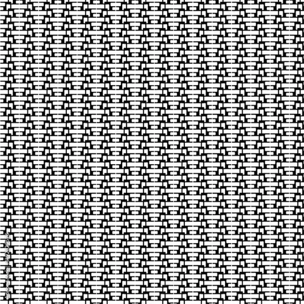 Fototapeta Stylized H Grid Pattern - Black and White Geometric Design