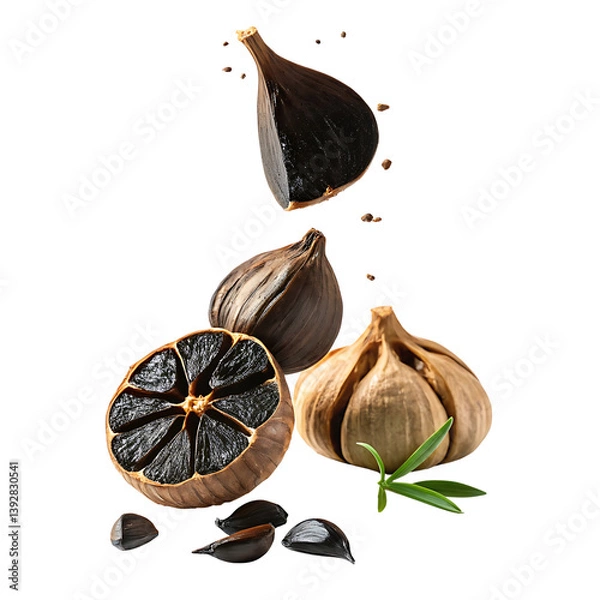 Fototapeta black garlic