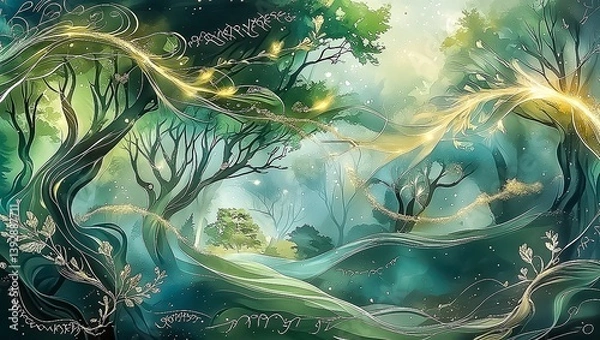 Fototapeta Whispers of Eloria: The Enchanted Realm of the Fae