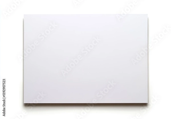 Fototapeta Blank white rectangular surface