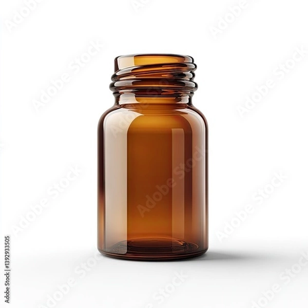 Obraz Amber glass bottle for supplements