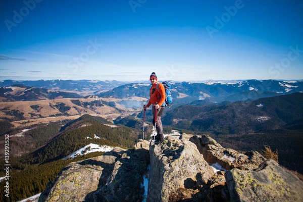 Obraz Climber on top.