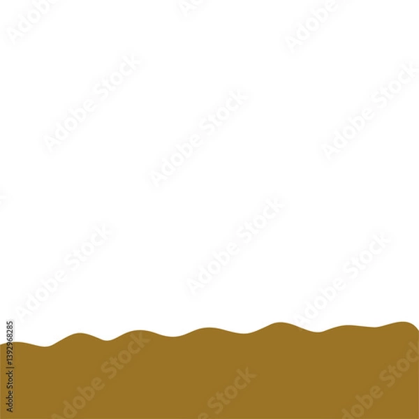 Fototapeta Flat style Brown Soil