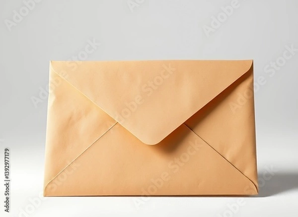 Obraz Neutral Beige Envelope on Cream Surface