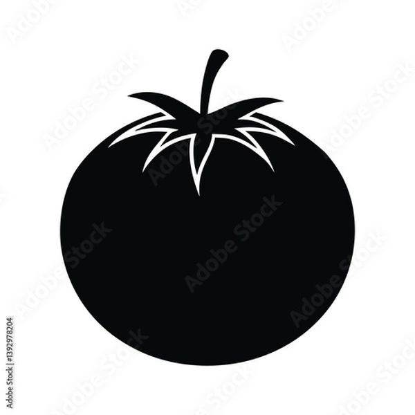 Obraz tomato silhouette art