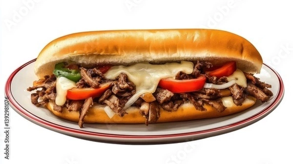 Obraz hot dog with vegetables
