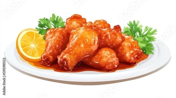 Obraz fried chicken wings