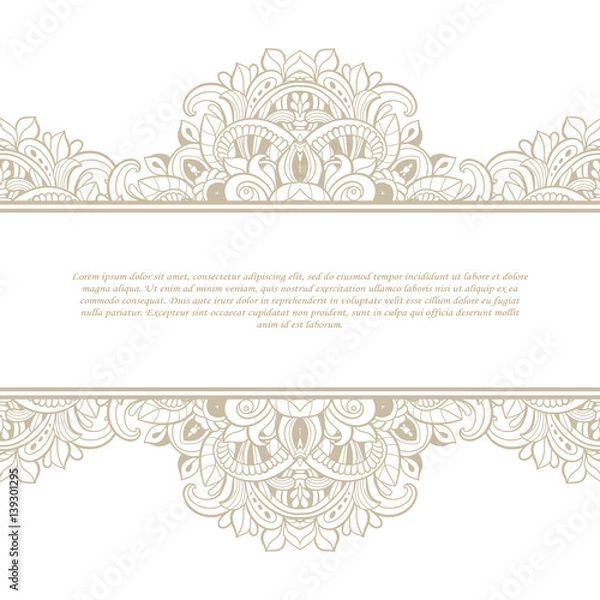 Fototapeta Vintage frame. Decorative vector design element.