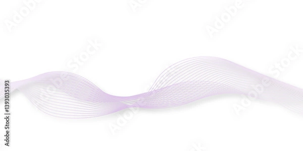 Fototapeta abstract wave element for design pink and white. Design template for cover, business. Abstract dynamic color lines, waves. Vector geometric backgrounds.