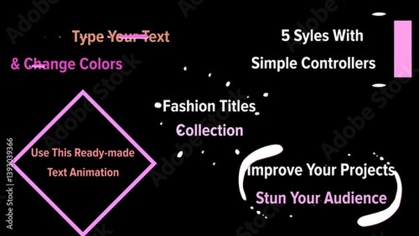 Fototapeta Fashion Titles