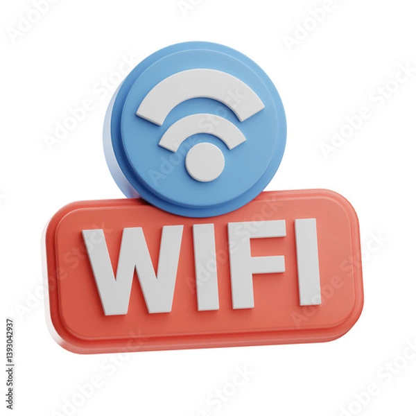 Obraz Icon WiFi Connectivity Symbol