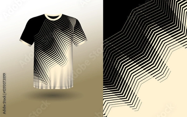 Obraz T-shirt Sport Design Template, T-shirt Mockup Abstract Grunge Sport Jersey Design For Cricket, Football Soccer, Racing, Sports, Running Soccer Jersey. Uniform Front View

template, vector, soccer, spo