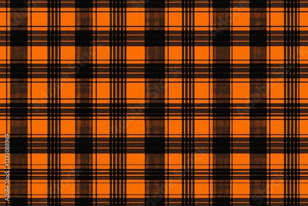 Obraz orange plaid seamless pattern