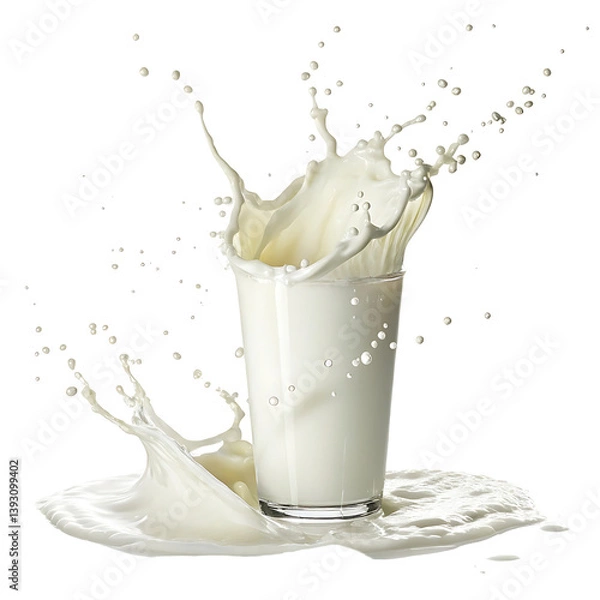 Fototapeta splash of milk