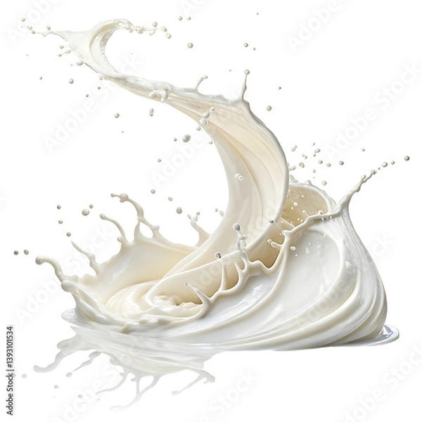 Fototapeta splash of milk