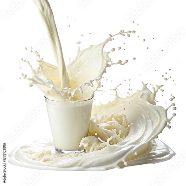 Fototapeta splash of milk