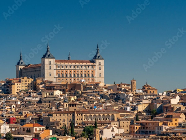 Fototapeta View of the city of Toledo on a sunny day