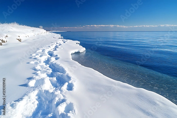 Obraz The beauty of winter lies in its simplicity, fresh air, and the feeling of pure, untouched nature.


