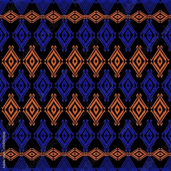 Fototapeta seamless geometric pattern with geometric shapes