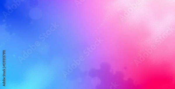 Fototapeta Vibrant grainy background blue red white abstract noise texture color gradient backdrop header poster banner design