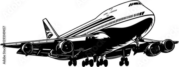 Fototapeta Jumbo Jet vector design, Jumbo Jet vector image