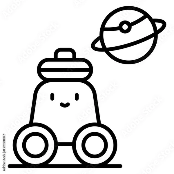 Fototapeta Space Robot Icon