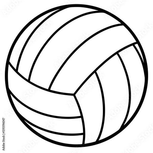 Fototapeta volleyball ball vector
